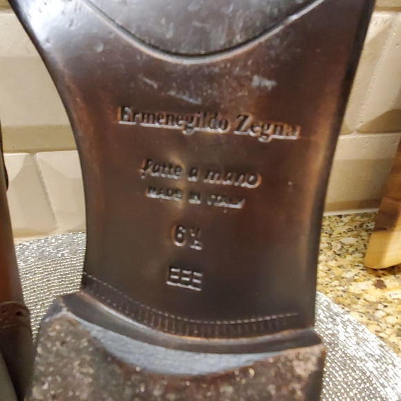 SOLD!! ERMENEGILDO ZEGNA Brown Loafers - Size 6 1/2 - Picture 8 of 8